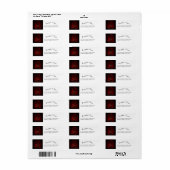 Prachtige kraai etiket (Full Sheet)