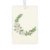 Prachtige Kroon Halve Maan van Witte Bloemen Luchtverfrisser (Achterkant)