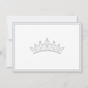 Prachtige Kroon Plat Notitiekaart Notitiekaartje