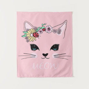 Prachtige ktische kat-kant-en-klaar, Kat-lover-cad Wandkleed