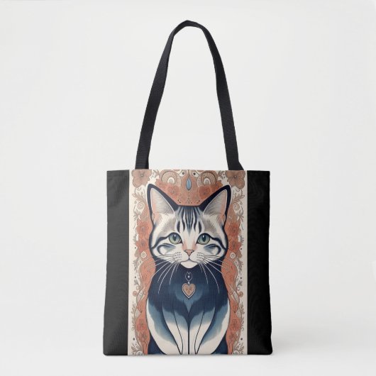 Prachtige ktische kat tote bag (Voorkant)