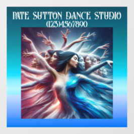 PRACHTIGE Kunst Dansende Vrouw Raamsticker