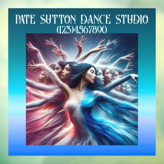 PRACHTIGE Kunst Dansende Vrouw Raamsticker (Vel 3)