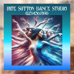 PRACHTIGE Kunst Dansende Vrouw Raamsticker