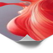 Prachtige kunst - dynamische golven van kleuren poster (Hoek)