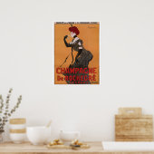 Prachtige  kunst Nieuwe Franse champagne Poster (Keuken)