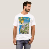 Prachtige kust van Amalfi Active T-shirt (Voorkant volledig)