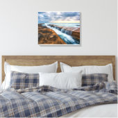 Prachtige La Jolla baai, San Diego Canvas Afdruk (Insitu (Slaapkamer))