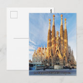 Prachtige La Segrada Familia - Spanje Briefkaart (Voorkant / Achterkant)
