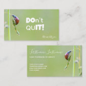 Prachtige ladybug met motivatie offerte visitekaartje (Voorkant / Achterkant)