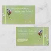 Prachtige ladybug met motivatie offerte visitekaartje (Voorkant / Achterkant)