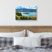 Prachtige Lake Orta, Piemonte, Italië Canvas Afdruk (Insitu (Slaapkamer))