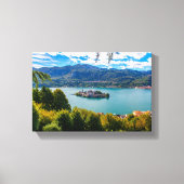 Prachtige Lake Orta, Piemonte, Italië Canvas Afdruk (Voorkant)