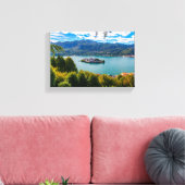 Prachtige Lake Orta, Piemonte, Italië Canvas Afdruk (Insitu (Woonkamer))