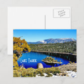 Prachtige Lake Tahoe ansichtkaart Briefkaart (Voorkant / Achterkant)