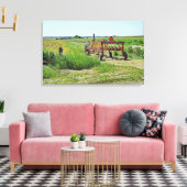 Prachtige Landbouwlandschap en Tractor Wall Art Canvas Afdruk (Insitu (Woonkamer))