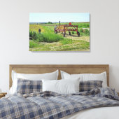 Prachtige Landbouwlandschap en Tractor Wall Art Canvas Afdruk (Insitu (Slaapkamer))