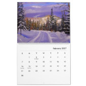 Prachtige landelijke leefkalender kalender (Feb 2027)