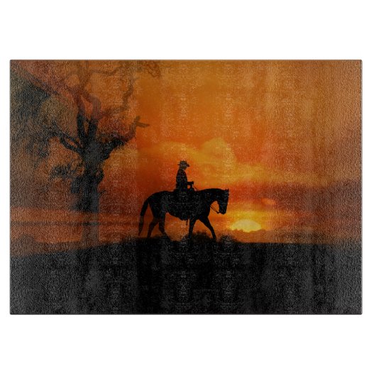 Prachtige landelijke Westerne snijkaart Snijplank (Voorkant)