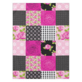 Prachtige landpatchworkquilt tafelkleed (Voorkant)