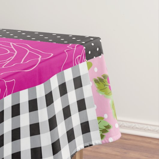 Prachtige landpatchworkquilt tafelkleed (Voorbeeld)