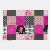 Prachtige landpatchworkquilt theedoek (Horizontaal)