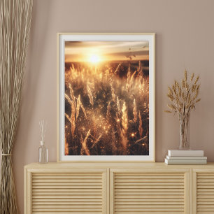 Prachtige Landschap Natuur Sunset Art Poster