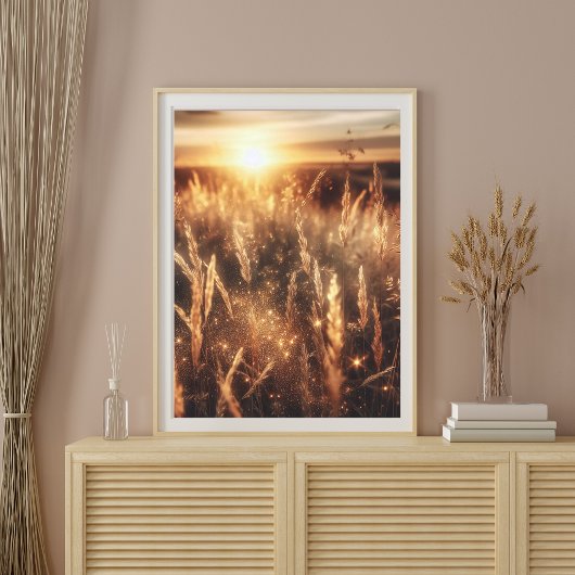Prachtige Landschap Natuur Sunset Art Poster