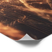 Prachtige Landschap Natuur Sunset Art Poster (Hoek)