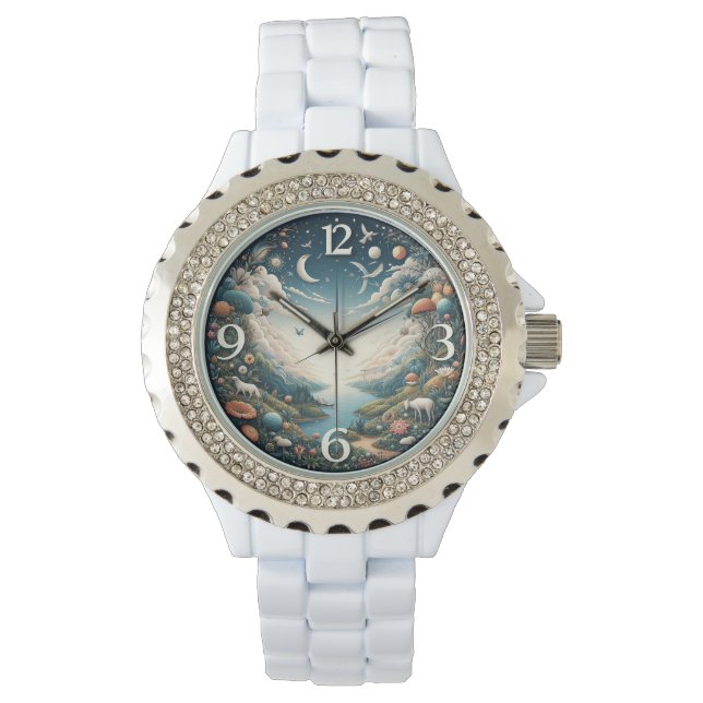 Prachtige landschappen horloge (Voorkant)