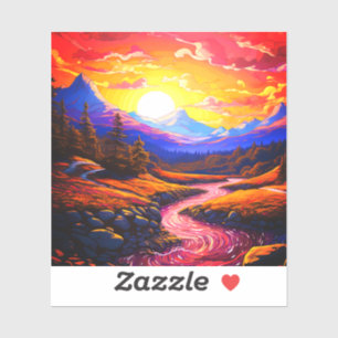 Prachtige landschappen sticker