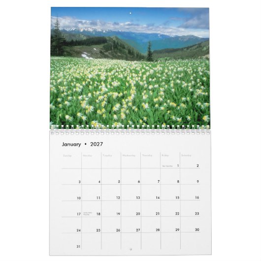 Prachtige landschappen van de wereld kalender (Jan 2027)