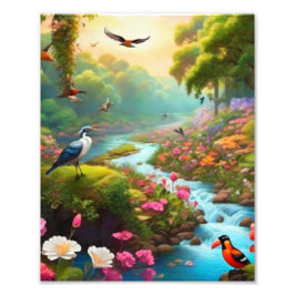 Prachtige landschapsfoto vergroting foto afdruk