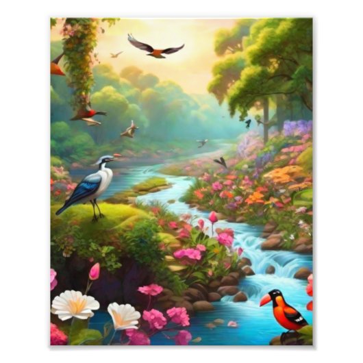 Prachtige landschapsfoto vergroting foto afdruk (Voorkant)