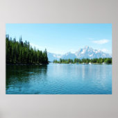 prachtige landschapsfotografie - meer, berg, poster (Voorkant)