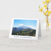 Prachtige landschapsfotografie Vaderdag Kaart (Gele Bloem)