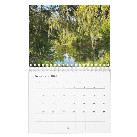 Prachtige landschapskalender kalender (Feb 2026)