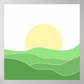 Prachtige landschapskunst poster (Voorkant)