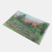 Prachtige landschapskunst Trees Pink Sky Deurmat (Schuin)