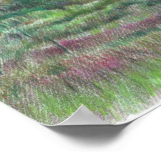 Prachtige landschapskunst Trekt kunst af Poster (Hoek)