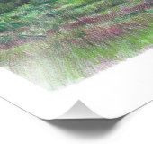 Prachtige landschapskunst Trekt roze hemelnacht aa Foto Afdruk (Hoek)