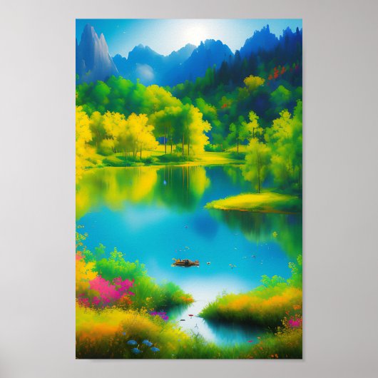 prachtige landschapsruimte met het poster (Voorkant)