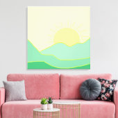 Prachtige landschapsschilderkunst canvas afdruk (Insitu (Woonkamer))
