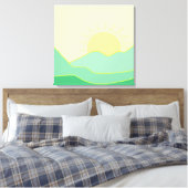 Prachtige landschapsschilderkunst canvas afdruk (Insitu (Slaapkamer))