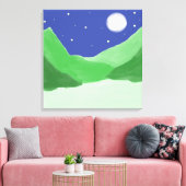 Prachtige landschapsschilderkunst canvas afdruk (Insitu (Woonkamer))