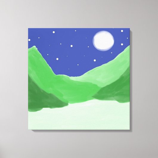 Prachtige landschapsschilderkunst canvas afdruk (Voorkant)
