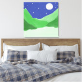 Prachtige landschapsschilderkunst canvas afdruk (Insitu (Slaapkamer))