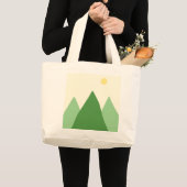 Prachtige landschapsschilderkunst grote tote bag (Voorkant (product))
