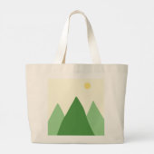 Prachtige landschapsschilderkunst grote tote bag (Achterkant)
