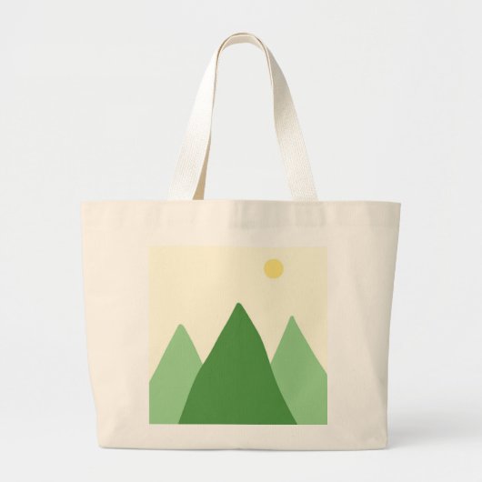 Prachtige landschapsschilderkunst grote tote bag (Voorkant)